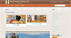 Desktop Screenshot of banffindiantradingpost.com